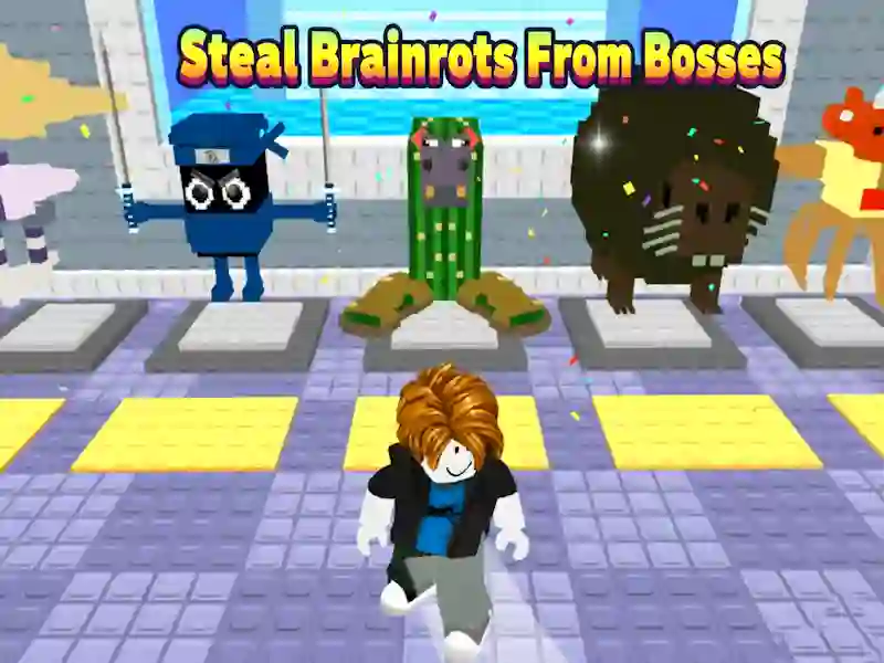 Permainan Curi Brainrots Daripada Bos talian