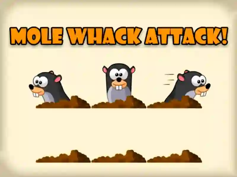 Permainan Mole Whack Attack talian
