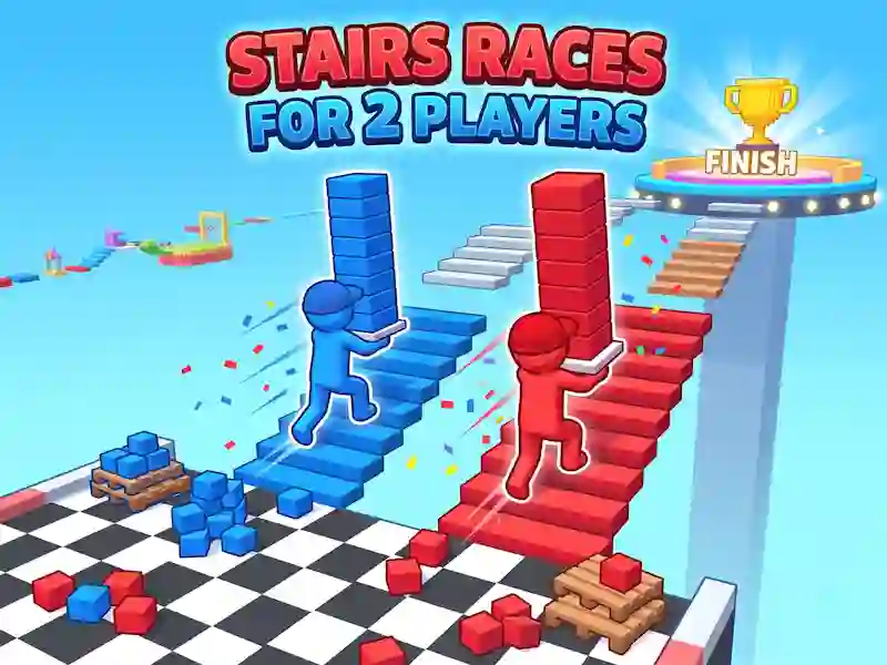 Permainan Stairs Races For 2 Players talian