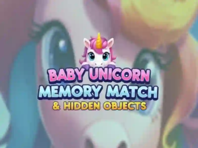 Permainan Perlawanan memori Unicorn Baby & Objek Tersembunyi talian
