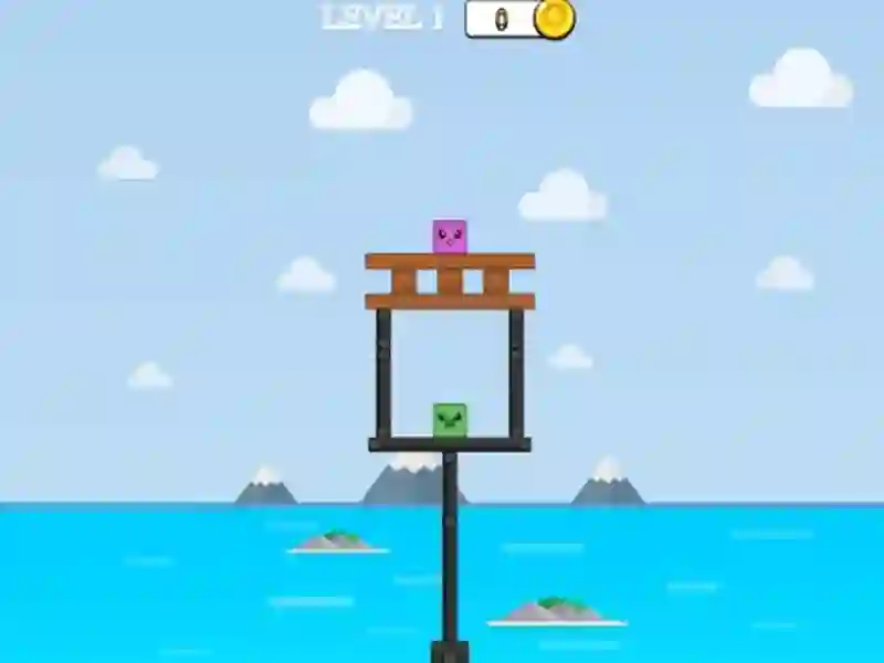 Permainan Burung blok bulatan talian