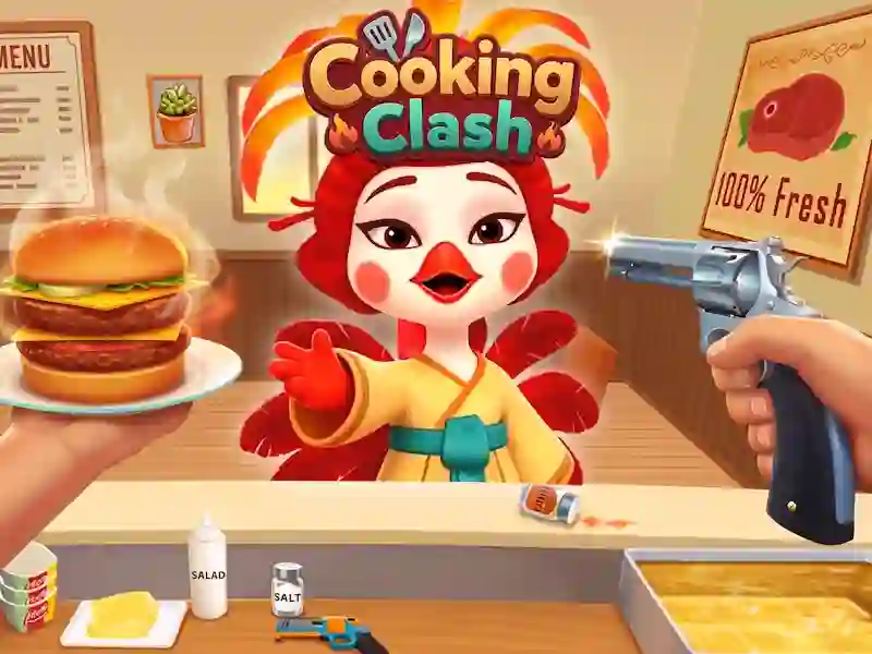 Permainan Cooking Clash talian