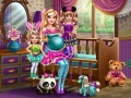 Permainan Barbie dengan kembar talian