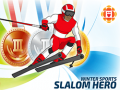 Permainan Sukan Musim Sejuk: Hero Slalom talian
