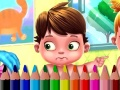 Permainan Kembali ke Sekolah: Buku Mewarna untuk Bayi talian
