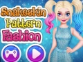 Permainan Fesyen dengan corak kulit ular talian