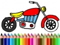 Permainan Kembali ke Sekolah: Mewarnakan Motosikal talian