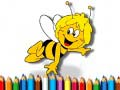 Permainan Kembali ke Sekolah: Buku Mewarna Bee talian