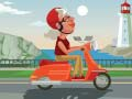 Permainan Mewarna Perjalanan Scooter Bandar talian