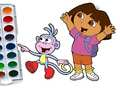 Permainan Dora Pengembara Buku Mewarna talian
