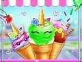 Permainan Pembuat Ais Krim Kon Unicorn talian