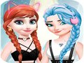 Permainan Pakaian dan Mekap Elsa dan Anna talian