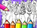 Permainan Buku Mewarna Monster High talian
