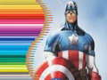 Permainan Buku Mewarnai untuk Captain America talian