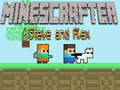 Permainan Minescrafter Steve dan Alex talian