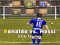Permainan Messi vs Ronaldo Kick Tac Toe talian