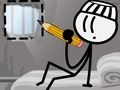 Permainan Dop Stickman Melarikan Diri dari Penjara talian