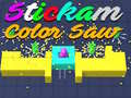 Permainan Stickman Gergaji Berwarna talian