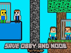 Permainan Selamatkan Obby dan Noob Dua Pemain talian