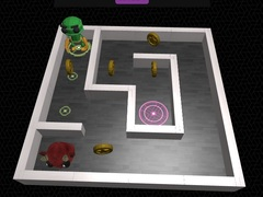 Permainan Maze 3D dan Robot talian