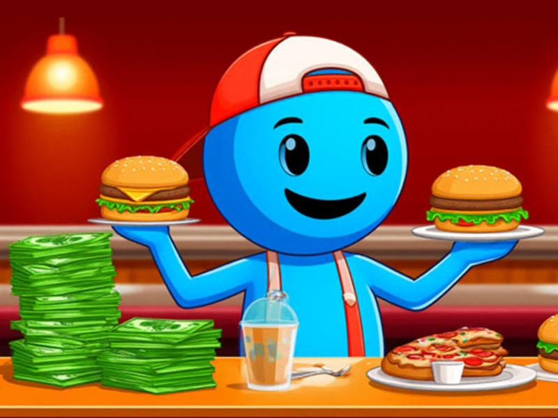 Permainan Simulator Restoran: Burgers & Pizza talian