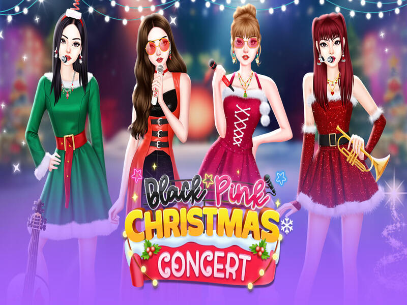 Permainan Konsert Krismas merah jambu hitam talian