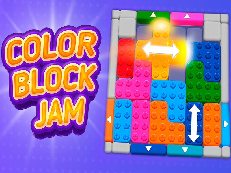 Permainan Jam blok warna talian