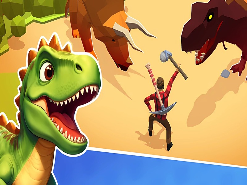 Permainan Dino Survival 3D Simulator talian