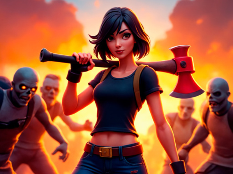 Permainan Loop Survivor Zombie City talian