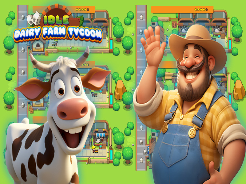 Permainan Tycoon ladang tenusu terbiar talian