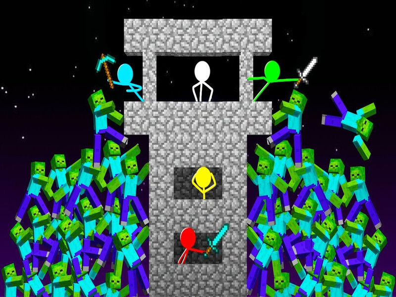 Permainan Stickman vs Zombies: Epic Fight talian