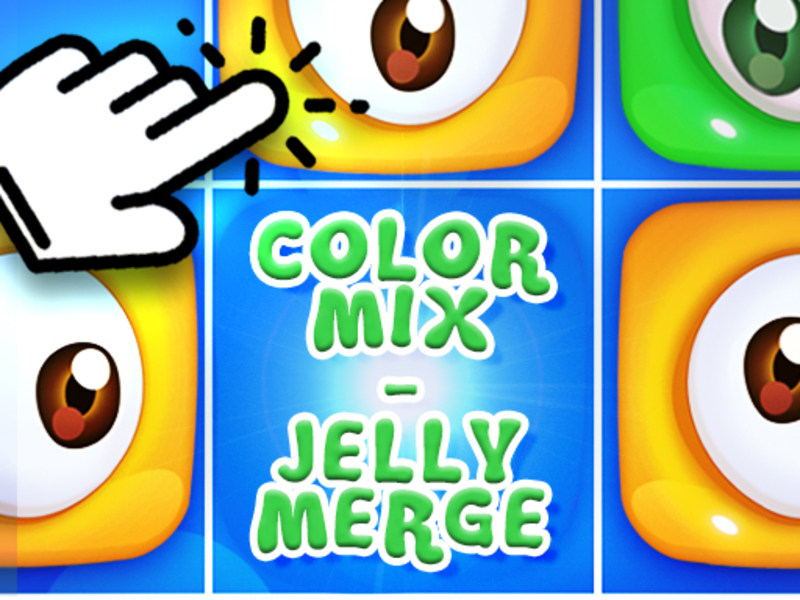 Permainan Campuran Warna- Gabungan Jelly talian