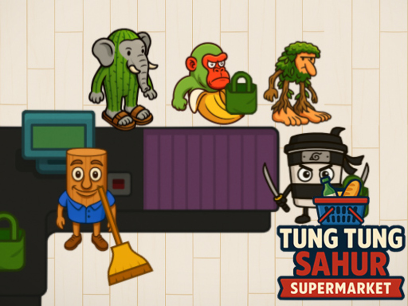 Permainan Pasar raya Tung Tung Sahur talian