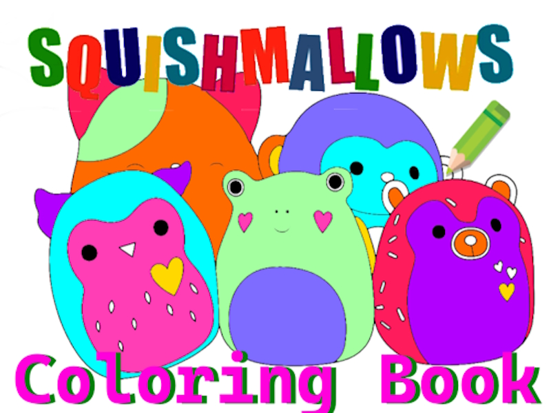 Permainan Buku pewarna Squishmallow talian