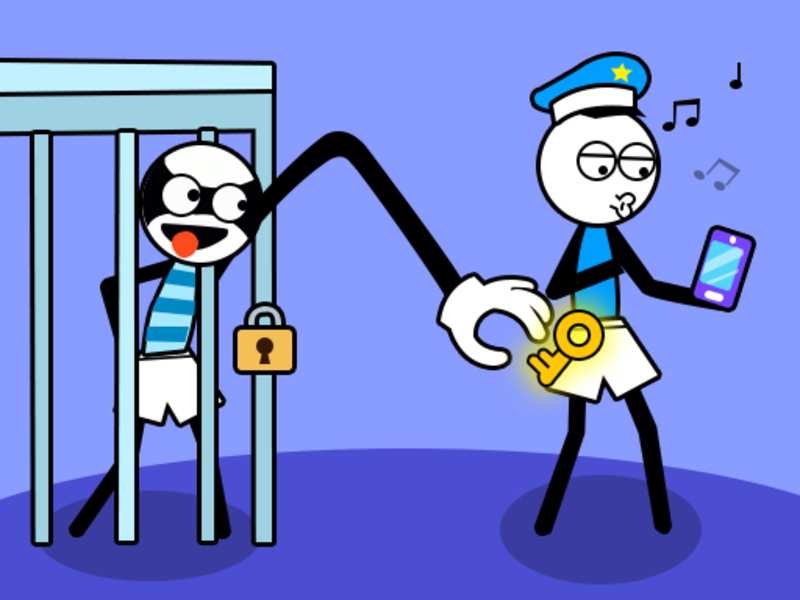 Permainan Teka-teki pencuri troll stickman talian