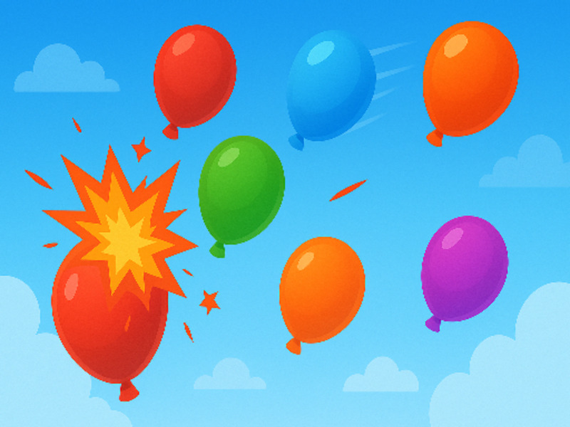 Permainan Balloon pop kegilaan talian