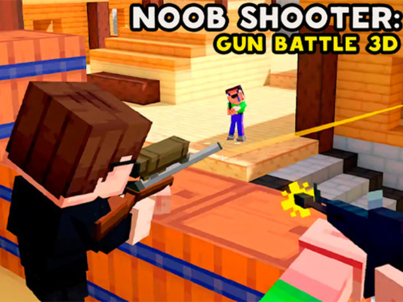 Permainan Noob Shooter: Gun Battle 3D talian