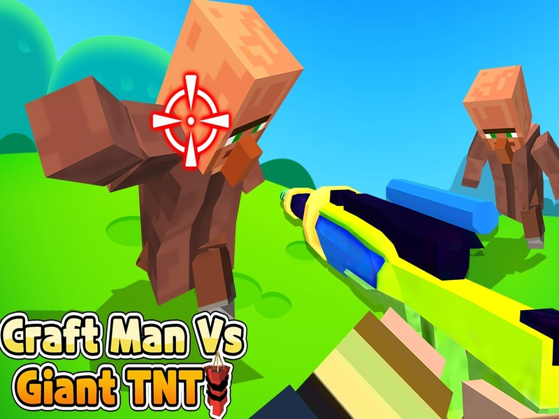 Permainan Lelaki kraf vs tnt gergasi talian