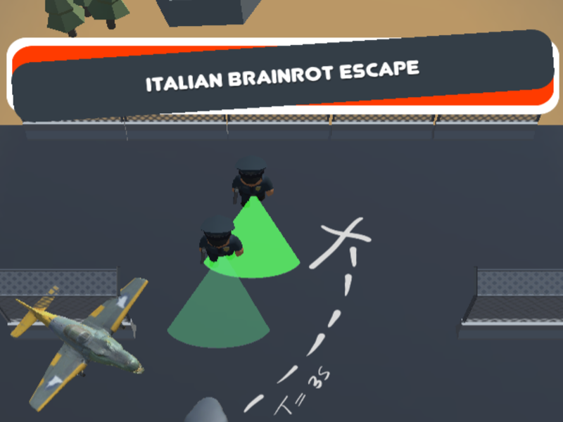Permainan Brainrot Itali melarikan diri talian
