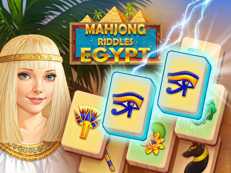 Permainan Mahjong Riddles: Mesir talian
