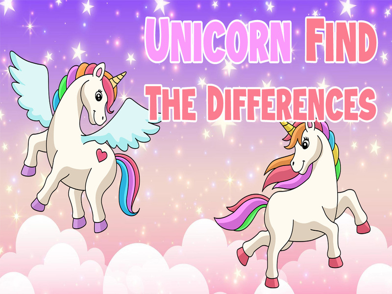 Permainan Unicorn Cari perbezaannya talian