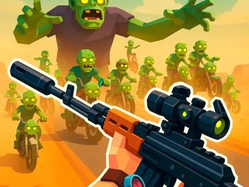 Permainan Jalan Zombie: penembak dengan kemusnahan talian