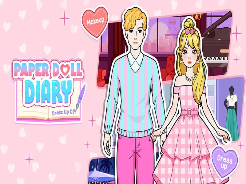 Permainan Diary Paper Doll: Berdandan DIY talian